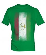 Tajikistan Faded Flag Mens T-Shirt