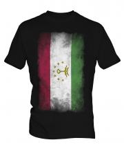 Tajikistan Faded Flag Mens T-Shirt