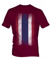 Thailand Faded Flag Mens T-Shirt