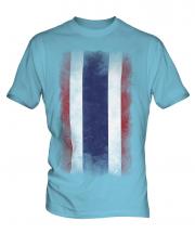 Thailand Faded Flag Mens T-Shirt