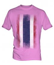 Thailand Faded Flag Mens T-Shirt