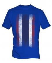 Thailand Faded Flag Mens T-Shirt