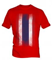 Thailand Faded Flag Mens T-Shirt
