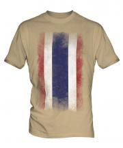 Thailand Faded Flag Mens T-Shirt