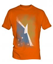 Tierra Del Fuego Province Faded Flag Mens T-Shirt
