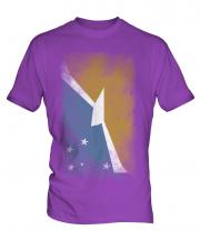 Tierra Del Fuego Province Faded Flag Mens T-Shirt