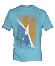 Tierra Del Fuego Province Faded Flag Mens T-Shirt