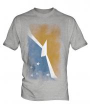 Tierra Del Fuego Province Faded Flag Mens T-Shirt