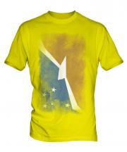 Tierra Del Fuego Province Faded Flag Mens T-Shirt