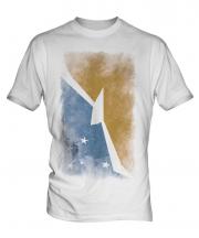Tierra Del Fuego Province Faded Flag Mens T-Shirt