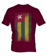 Togo Faded Flag Mens T-Shirt