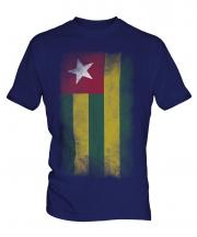 Togo Faded Flag Mens T-Shirt