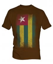 Togo Faded Flag Mens T-Shirt