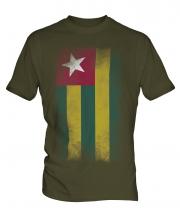 Togo Faded Flag Mens T-Shirt