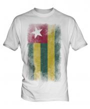 Togo Faded Flag Mens T-Shirt