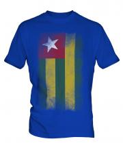 Togo Faded Flag Mens T-Shirt