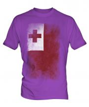 Tonga Faded Flag Mens T-Shirt