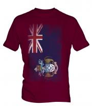 Tristan Da Cunha Faded Flag Mens T-Shirt