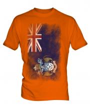 Tristan Da Cunha Faded Flag Mens T-Shirt
