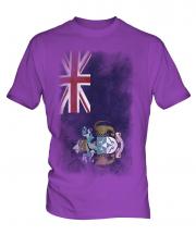 Tristan Da Cunha Faded Flag Mens T-Shirt