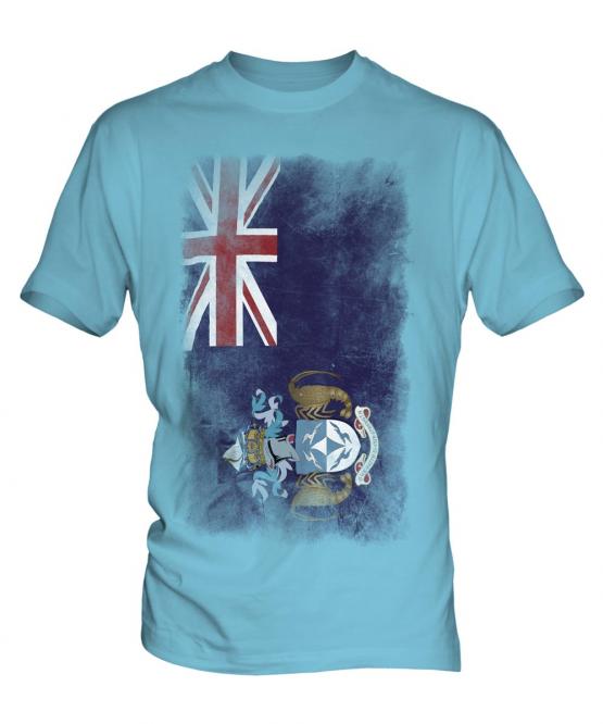 Tristan Da Cunha Faded Flag Mens T-Shirt