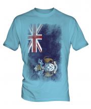 Tristan Da Cunha Faded Flag Mens T-Shirt