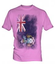 Tristan Da Cunha Faded Flag Mens T-Shirt