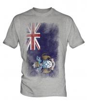 Tristan Da Cunha Faded Flag Mens T-Shirt