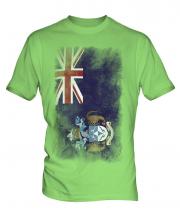 Tristan Da Cunha Faded Flag Mens T-Shirt