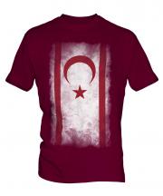 Turkish Republic Of Northern Cyprus Faded Flag Mens T-Shirt