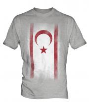 Turkish Republic Of Northern Cyprus Faded Flag Mens T-Shirt