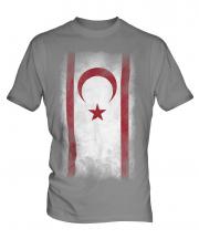 Turkish Republic Of Northern Cyprus Faded Flag Mens T-Shirt