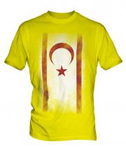 Turkish Republic Of Northern Cyprus Faded Flag Mens T-Shirt
