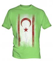 Turkish Republic Of Northern Cyprus Faded Flag Mens T-Shirt