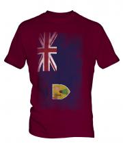 Turks And Caicos Islands Faded Flag Mens T-Shirt