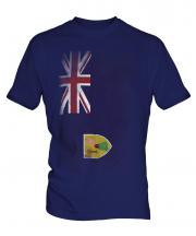 Turks And Caicos Islands Faded Flag Mens T-Shirt