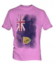 Turks And Caicos Islands Faded Flag Mens T-Shirt