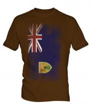 Turks And Caicos Islands Faded Flag Mens T-Shirt