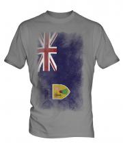 Turks And Caicos Islands Faded Flag Mens T-Shirt