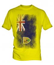 Turks And Caicos Islands Faded Flag Mens T-Shirt