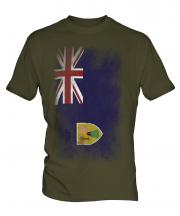 Turks And Caicos Islands Faded Flag Mens T-Shirt