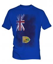 Turks And Caicos Islands Faded Flag Mens T-Shirt