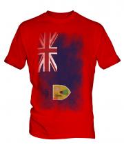 Turks And Caicos Islands Faded Flag Mens T-Shirt