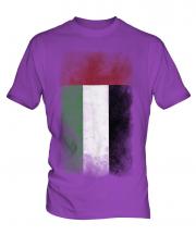 United Arab Emirates Faded Flag Mens T-Shirt