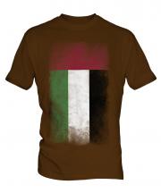 United Arab Emirates Faded Flag Mens T-Shirt