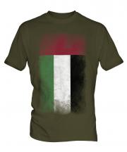 United Arab Emirates Faded Flag Mens T-Shirt