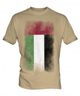 United Arab Emirates Faded Flag Mens T-Shirt
