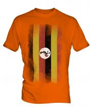 Uganda Faded Flag Mens T-Shirt