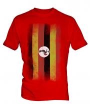 Uganda Faded Flag Mens T-Shirt