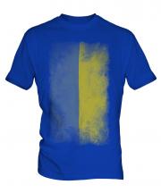 Ukraine Faded Flag Mens T-Shirt